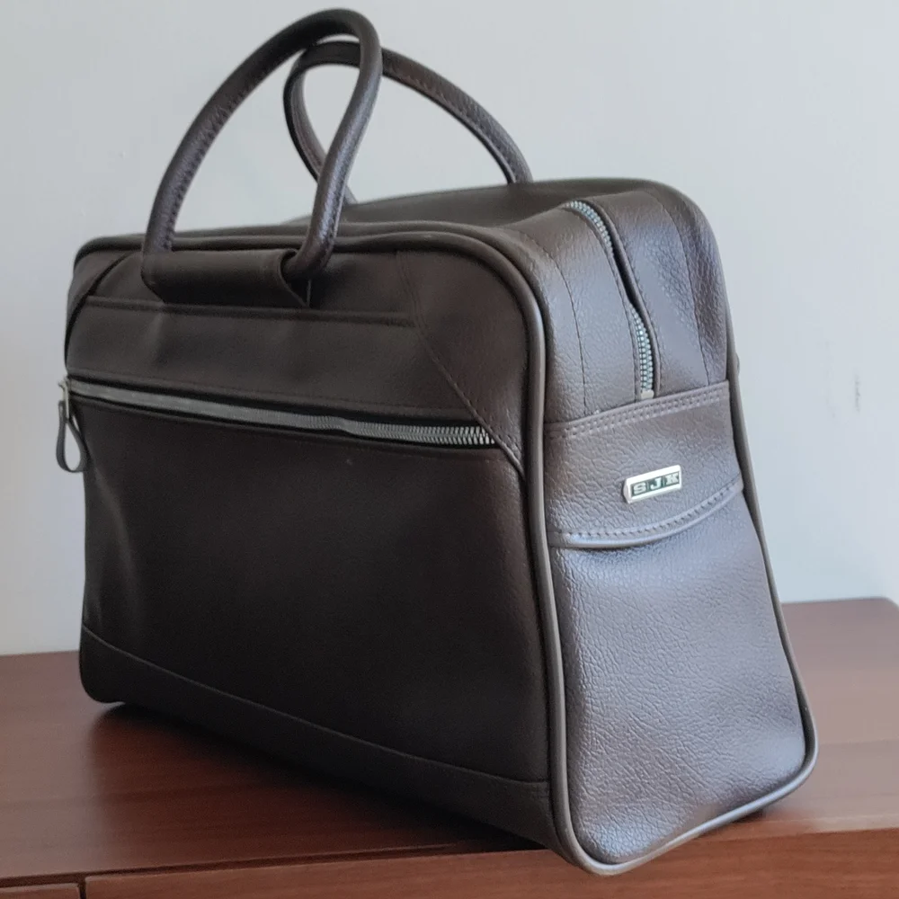 American Tourister Black Leather Briefcase